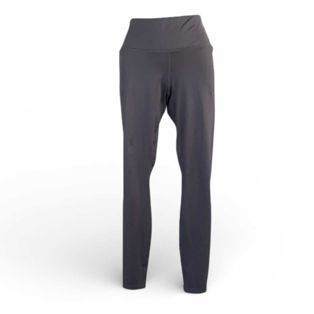 Under Armour leggings Women M, grey performance hi waisted 2 pockets. EUC